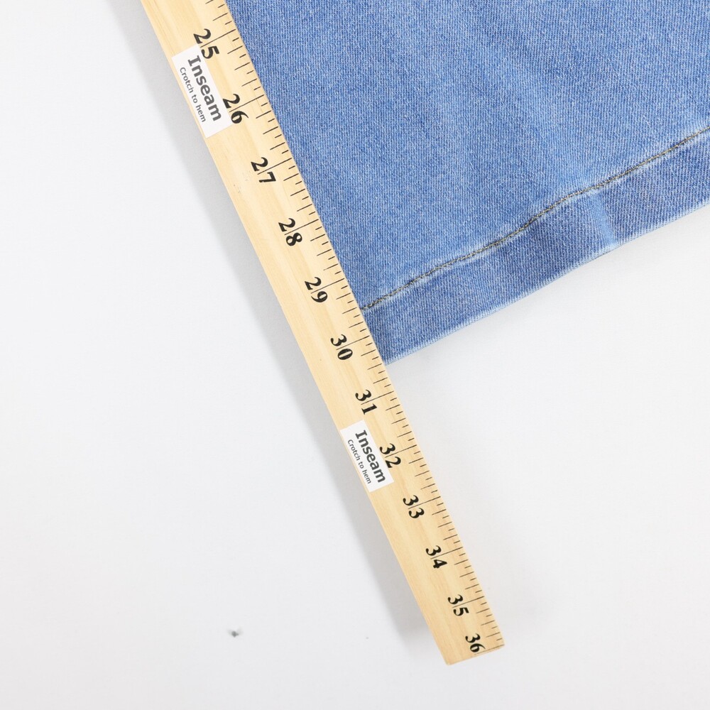 Spanx Everywear Flare Jeans Womens S Blue Pull On High Rise Shaping Stretch - Picture 7 of 12